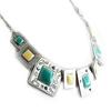 [E6694] - Дизайнерское колье «Анамайя», бирюзовый