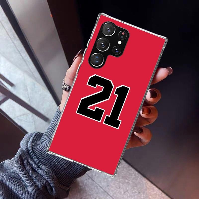 Basketball 23 24 8 Number Phone Case For Samsung Galaxy S23 S24 S25 Edge S26 Ultra S22 + S21 Plus S20 FE Cover Silicone Print Sh