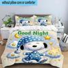 3PCS Cute Dog Sweet Dreams 3pcs Bedding,Including 3PCS Duvet Cover And 2pcs Pillowcases Perfect for Christmas,Ideal for Bedroom, Dormitory