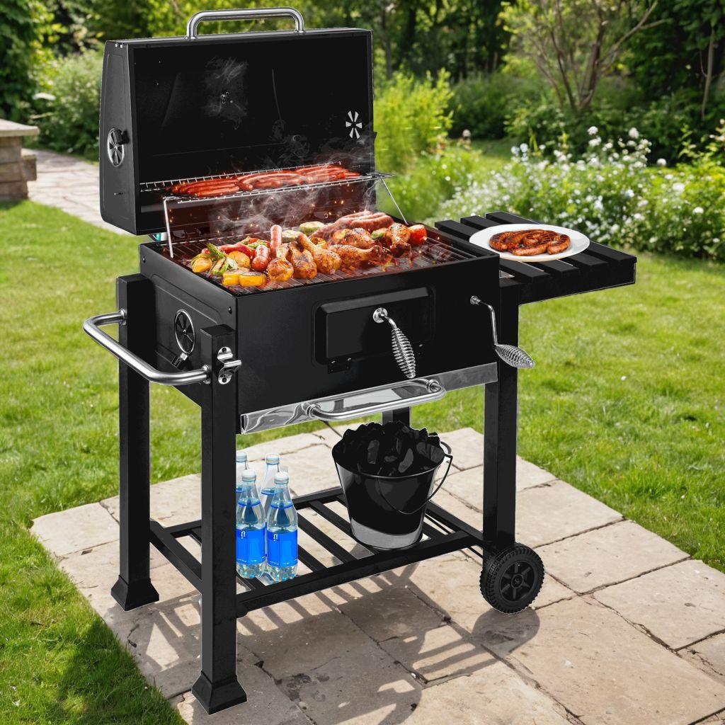 Grill Węglowy Ogrodowy Z Pokrywą Mejor