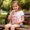 Бутылка для воды 'Медведь' Не содержит БФА Детский тамблер Непроливающийся с трубочкой 34 унции Чашка для холодных напитков Портативная посуда для питья