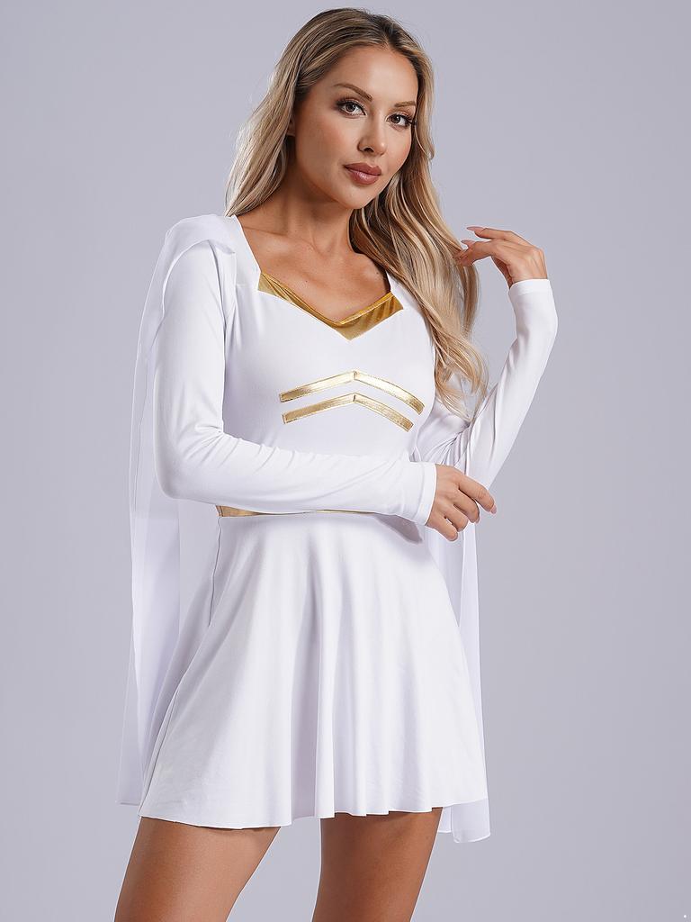 Костюм для косплея на Хэллоуин, греческий римский костюм, древняя тога, карнавальное платье королевы, шифоновое платье-накидка для римских ролей в кино