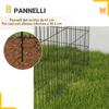 8-Piece Wire Pet Playpen, 76 x 61cm, Black
