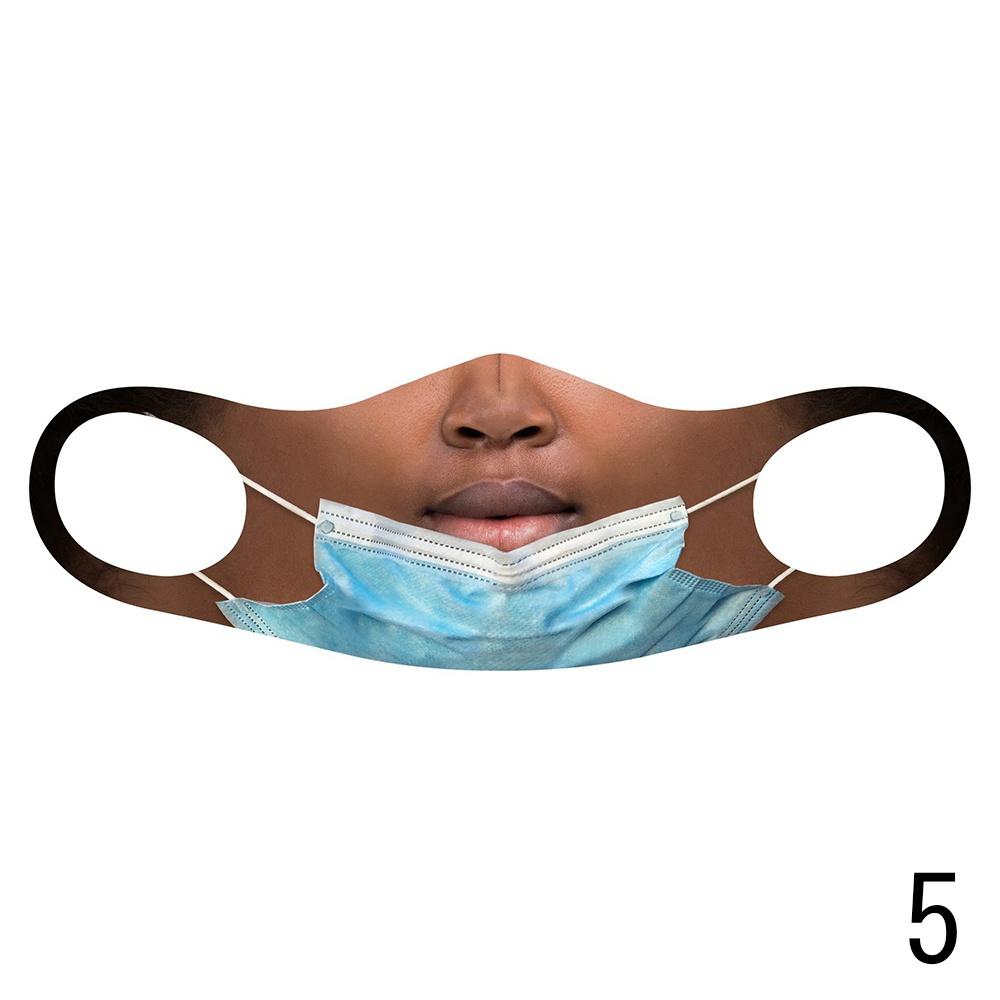 Новая индивидуальная забавная поддельная маска с принтом, хлопковая маска, уличная ветрозащитная и противотуманная моющаяся унисекс, модная маска для вечеринки, 1 шт.