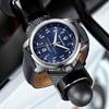 Maserati Мужские кварцевые часы серии Successo R8851121003, 44 мм, синий циферблат с гильошированием "солнечные лучи", кожаный ремешок, водонепроницаемость 50 м, календарь, 2-летняя гарантия