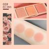 Hold Live Secret Garden 3 Colors Powder Blush Eye Shadow Tea Brown Rose Almond Milk Tea Natural Naked, 02 02, 1 Piece
