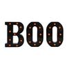 3 LED Marquee Light Up Letters "BOO" Sign for Indoor Halloween Decor
