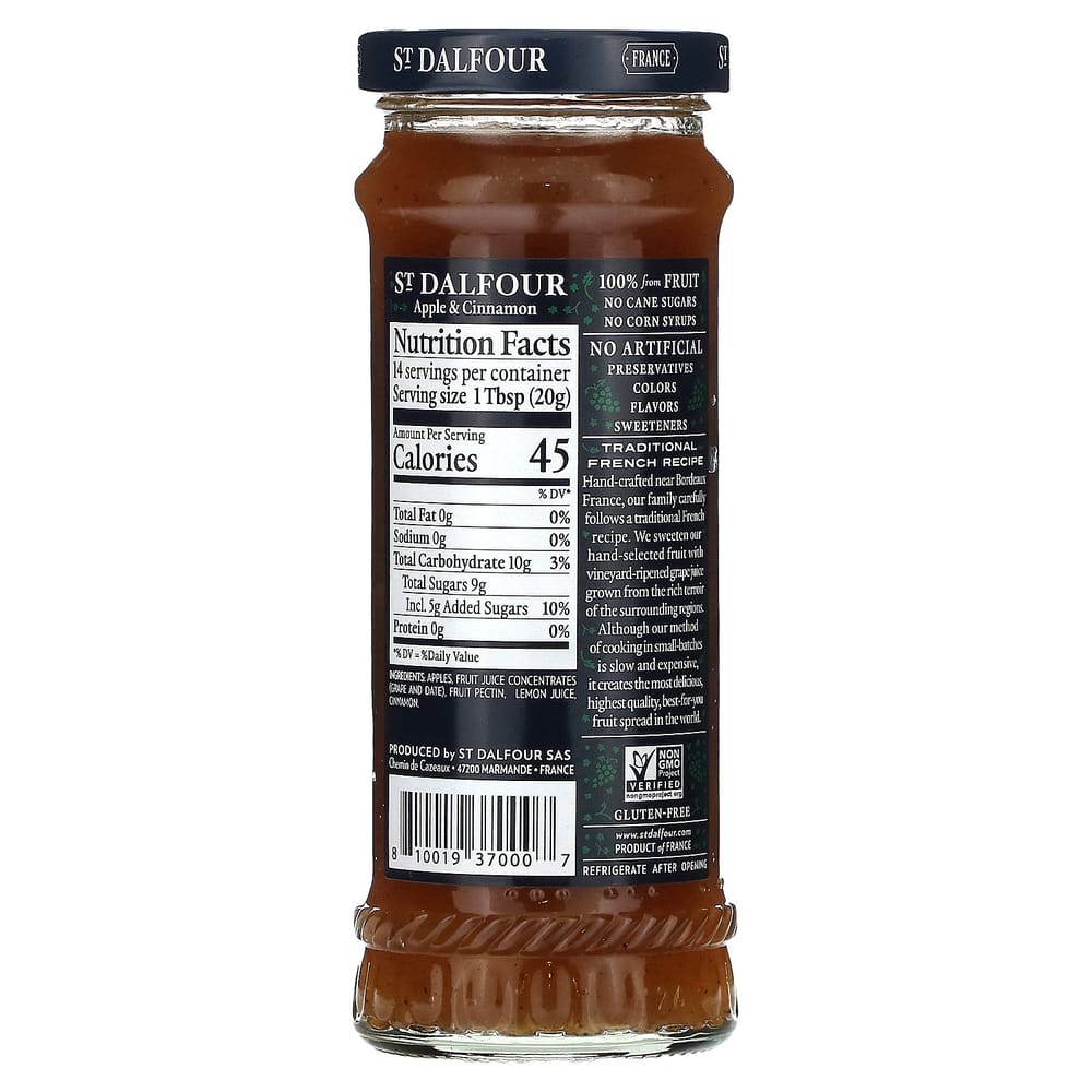 St. Dalfour Deluxe Apple & Cinnamon Spread 284g (10oz)