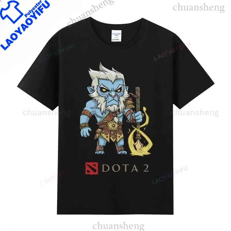 Футболки Dota 2 Игровые Герои Печатная Футболка Топ Shadow Fiend Pudge Axe Slardar Sven Kunkka Timber Унисекс Повседневные Графические Футболки
