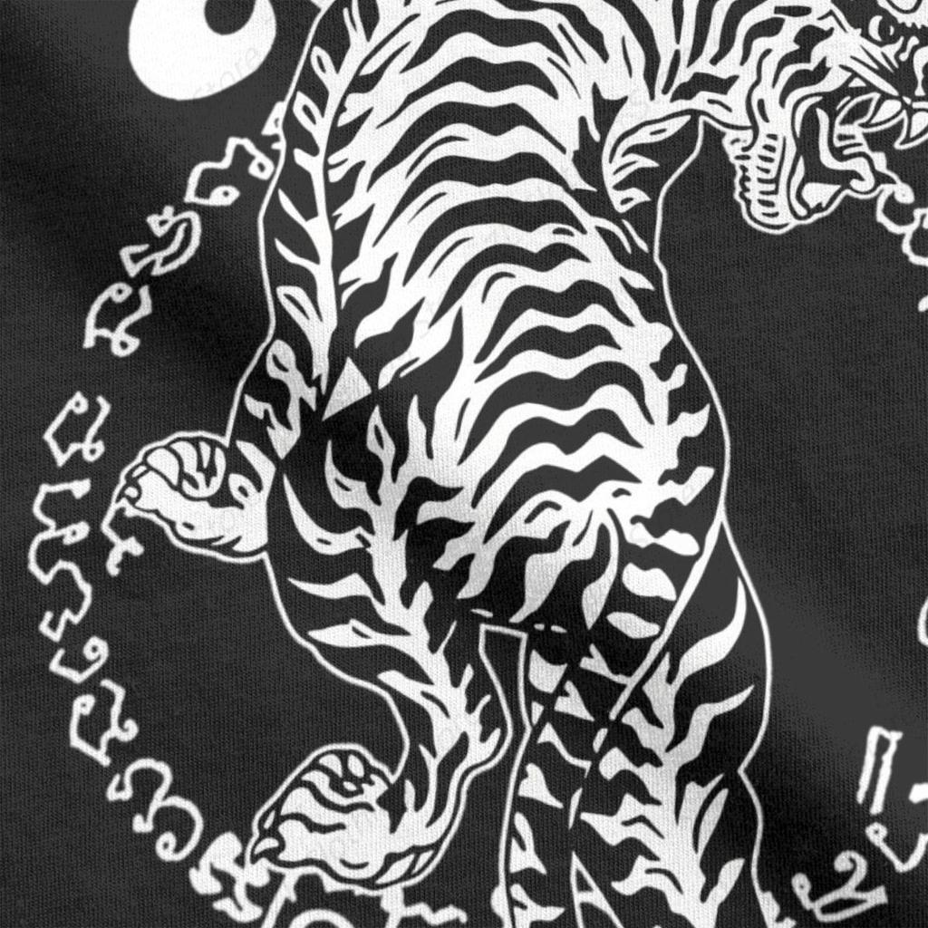 Мужские футболки Muay Thai Sak Yant Tiger Unique 100% Хлопковая футболка с коротким рукавом Боксерские футболки с круглым вырезом Одежда Лето