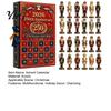 Daily Countdown Box 2026 Nutcracker Advent Calendar, 24-Day Retro Soldier Figure Set, 2D Cute Desktop Decor Flat Acrylic Christmas Tree Hanging Decor,