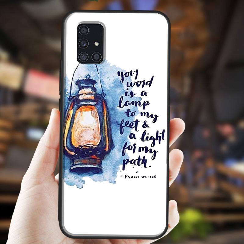 Библейские Филиппийцам Иисус Христианский Стихотворение Чехлы Для Samsung A32 A52 A12 A22 A42 A72 A50 A70 A11 A51 A71 A20S A03S A21S Чехол Для Телефона