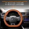 Suitable for Renault Ultra-Thin Breathable Leather Steering Wheel Cover Suitable for Megane 3 2 4 Clio4 5 Captur Trafic Scenic2 Austral Kangoo AA19
