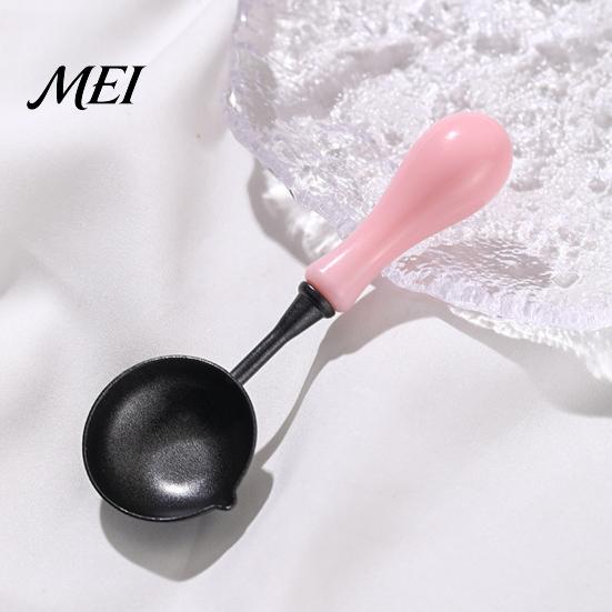 Sealing Wax Warmer Spoon Seal with Ergonomic Handle, Non-Stick Stamp Melting Spoon, Envelope for & Letter Art Crafts Crafting Supplies