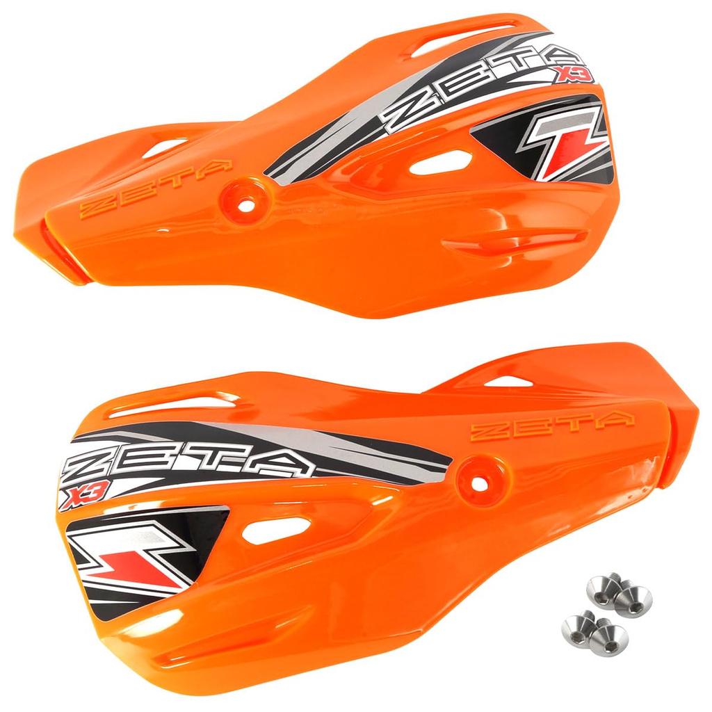 Защита рук ZETA RACING Armor X3, Оранжевая, Крепится к серии защит рук Armor, Грязь, Наступание