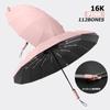 16K Strong Rain UV Umbrella for Men Women Large Fully Automatic Folding Umbrella Windproof Sun UV Umbrellas Travel Sunny