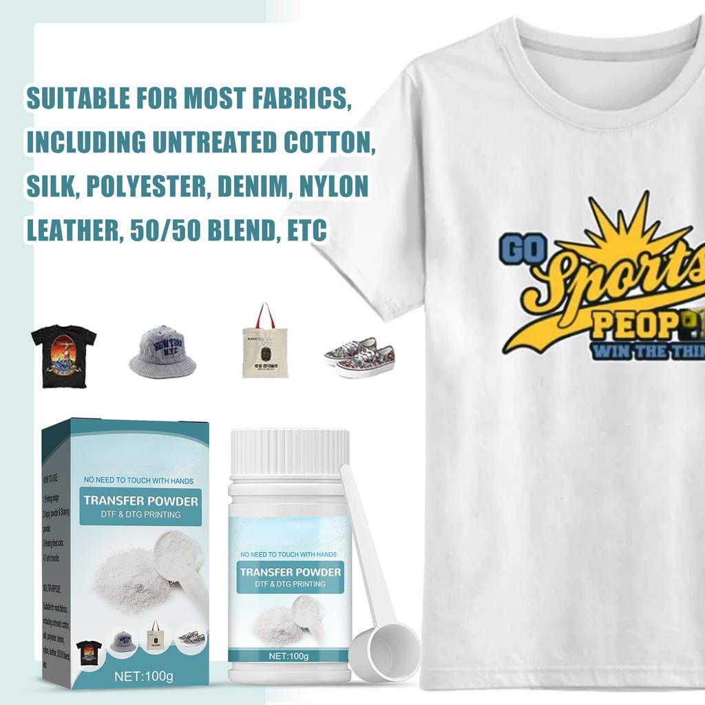100 г трансферный порошок DTF термопереносная пленка для печати термоперенос для сублимационной ткани DIY термоплавкий клей-порошок