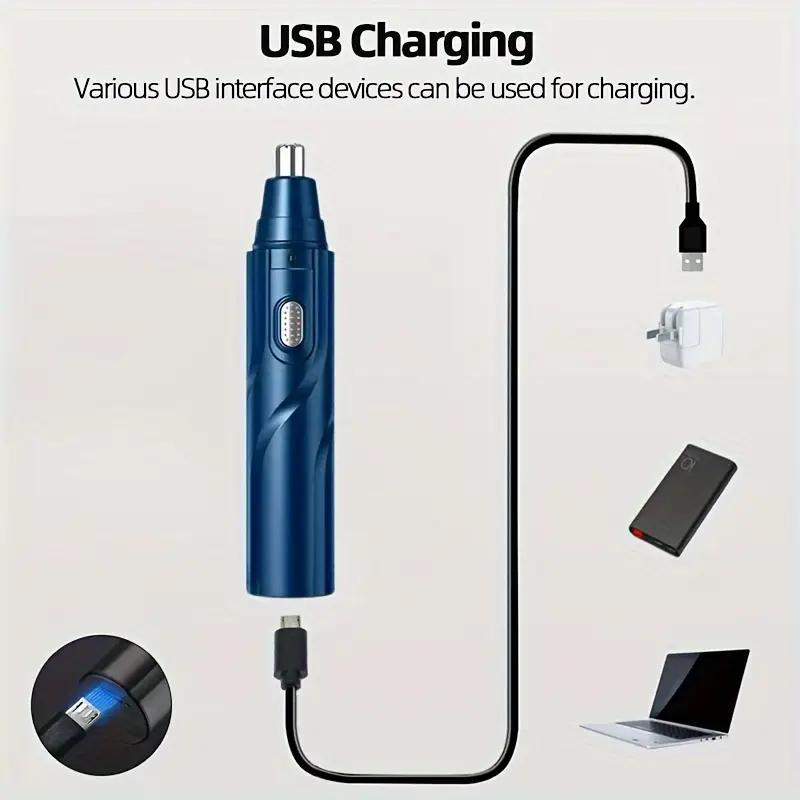 Electric Nose Trimmer for Nose And Ear Hair, Nose Hair Shaver for Women And Men,Painless Eyebrow And Facial Hair Removal Device