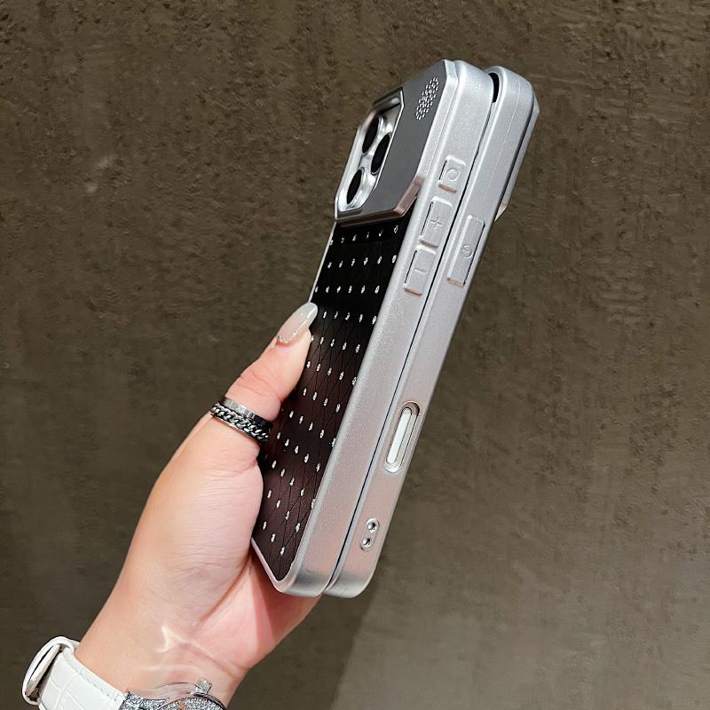 Новый Чехол-бампер для телефона из мягкого ТПУ с алмазной сеткой для iPhone 17 Pro Max 15 14 16 Pro Max Plus Air Задняя крышка с ароматерапией