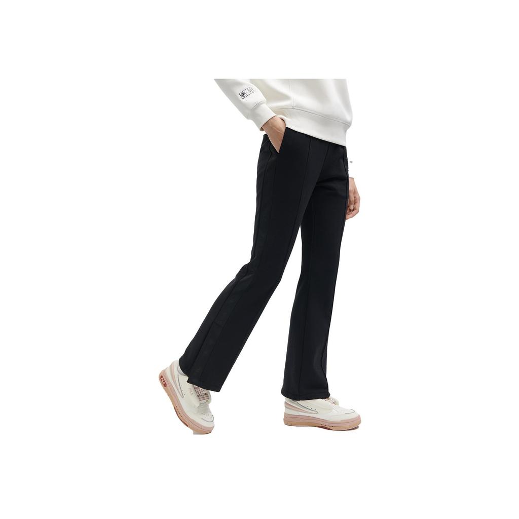 Fila 2023 Осень Новые Простые Облегающие Вязаные Расклешенные Брюки Мужские Брюки Черные F11W348601FBK