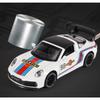 1/32 Porsche 911 Targa 4S Martini Racing Edition Спортивный автомобиль Сплав Литой Модель автомобиля Высокая симуляция Украшения Орнамент Подарок