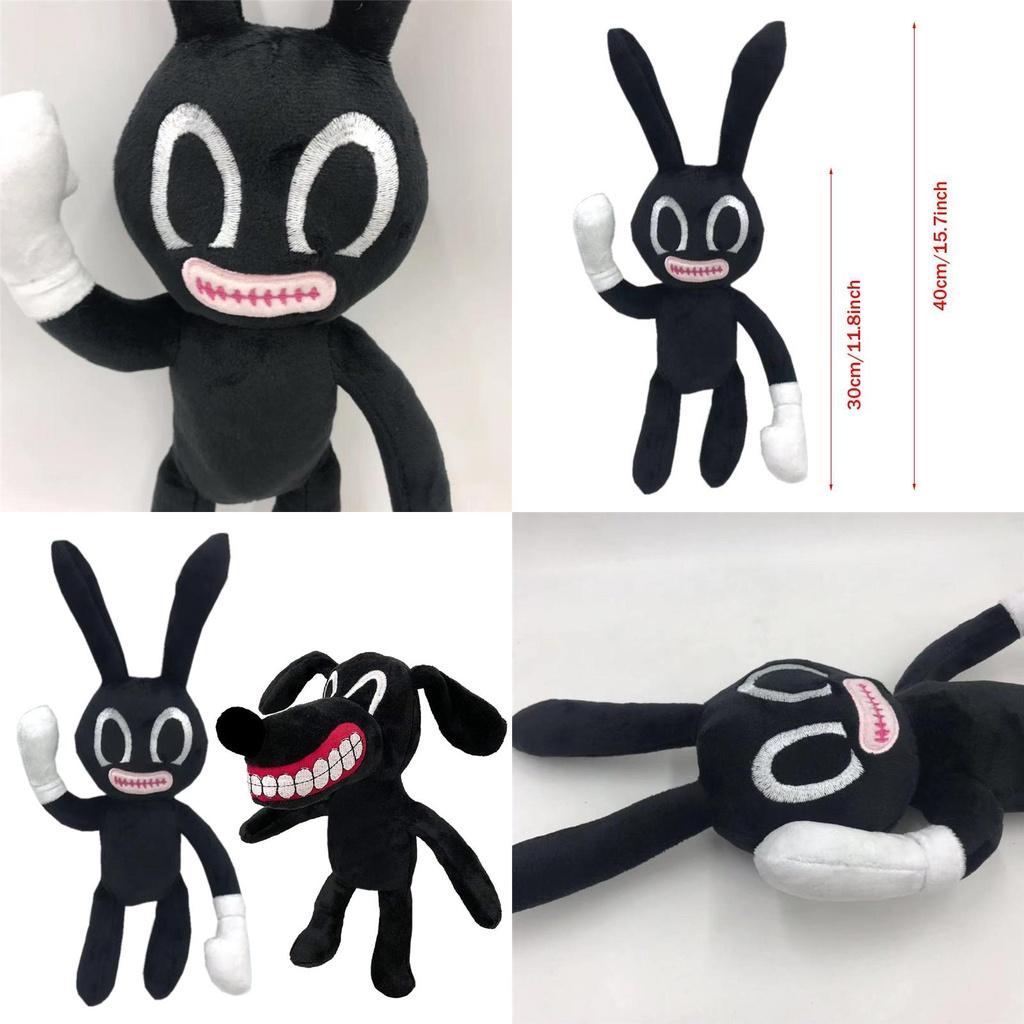 Charming Siren Head Black Bunny Stuffed Doll Perfect For Kids And Horror Fans