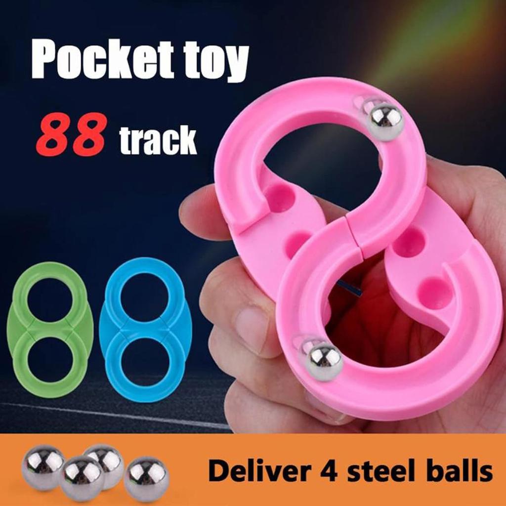 Игрушка-лабиринт из бисера, 8-символьный трек, детская тренировочная дорожка для декомпрессии, детская декомпрессионная развивающая игрушка, подарок для детей