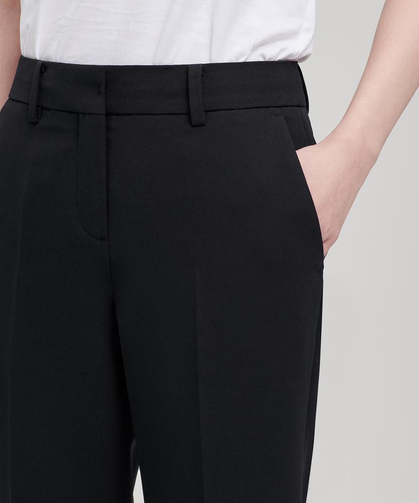 MUSINSA STANDARD WOMAN Женские свободные зауженные прямые брюки [Черный]