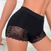 Женское бесшовное кружевное нижнее белье с прострочкой, с высокой талией, для контроля живота, сексуальные шортики-бойфренды с эффектом лифтинга ягодиц, больших размеров