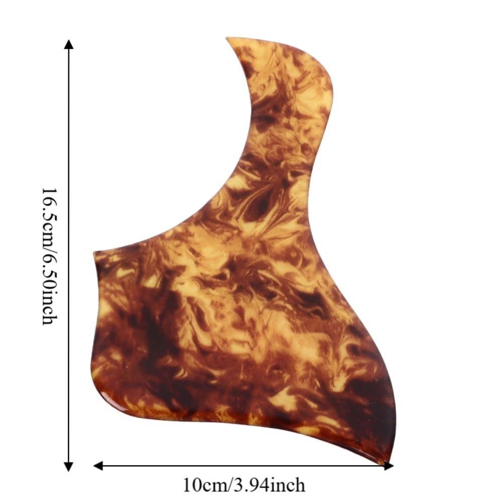 Thickened Guitar Pickguard Clear Amber Scratch Plate Acoustic Guitar Pickguard Acoustic Guitar