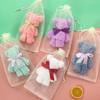 Cute Little Bear Coral Fleece Bath Towel - Soft, Absorbent, Perfect for Bridesmaid Gifts