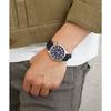 [CITIZEN Q&Q] Men's Analog Wristwatch, Water-Resistant, Leather Strap, Navy, QB38-315