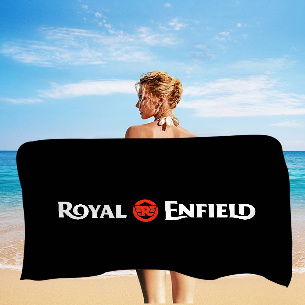 1PC Moto Racing Royals Enfields Microfiber Beach Towel Absorbent Quick Dry Soft Yoga Swimming Resort Mountain Climbing Towel
