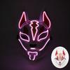 Halloween Game Glowing Mask Led Light Up Mask Cosplay Fox Mask For Festival Halloween Costume Nightclub Flashing Dj Show Props