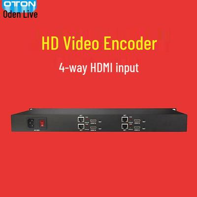 Oton EHU401 1U 4-канальный HDMI HD RTMP Видеокодер для прямых трансляций