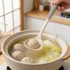 Термостойкая кухонная ложка с нескользящей ручкой из пищевого силикона, защищающая от царапин посуду, лопатка, суповая ложка, дуршлаг