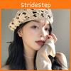Stylish Embroidered Flower Hollow Beret Hat For Women Summer Versatile Thin Design