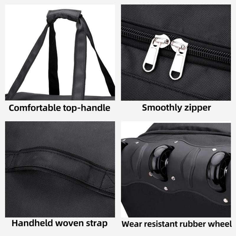 Новая складная сумка-тележка большой вместимости, расширяемая, из ткани Оксфорд, многослойная, дорожная сумка унисекс для переезда