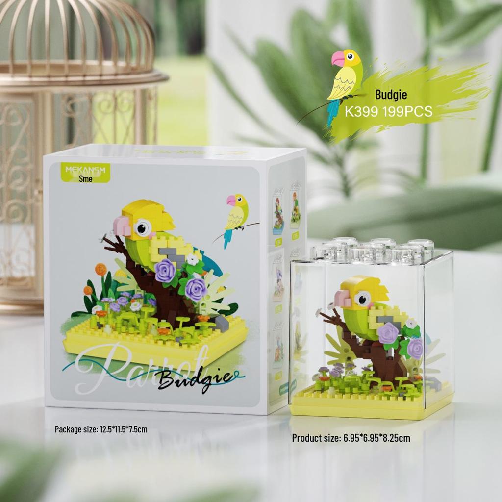 Cross-Border Lego Immortal Flower Basket Building Block Set - Rose Bonsai & Children's Assembly Toy for Teacher's Day Gift