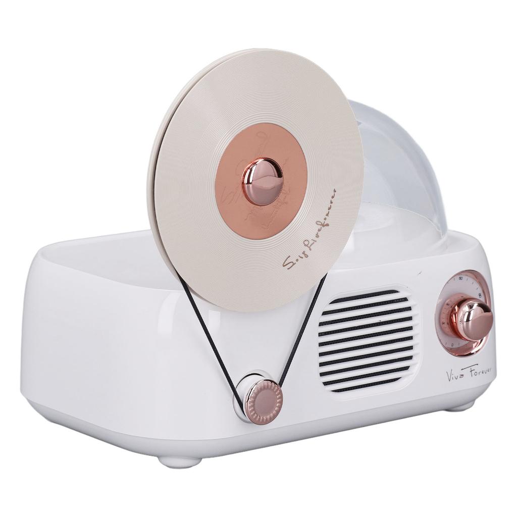 Ретро Bluetooth-динамик со светом, стереозвук Hi-Fi, успокаивающий проигрыватель пластинок, динамик со светом для