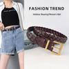 Women's Retro Woven Leather Belt for Casual Pants, Jeans, Short Skirts