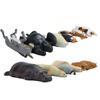 Набор магнитов на холодильник «Сонный зоопарк» (12 штук, теплая серия): Корги, Кошка, Белый медведь, Орангутан