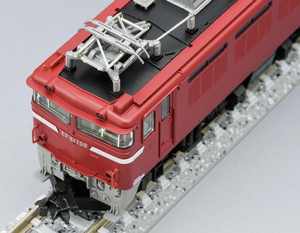 TOMYTEC TOMIX N Gauge JR EF81 Type JR East Specification with Coupler 7173 Railway Model Electric Locomotive Double-headed