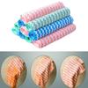 Thickened Coral Fleece Cloth Wave Striped Cleaning Cloth Home Kitchen Cleaning Supplies Absorbent Cloths Dishwashing Cloths