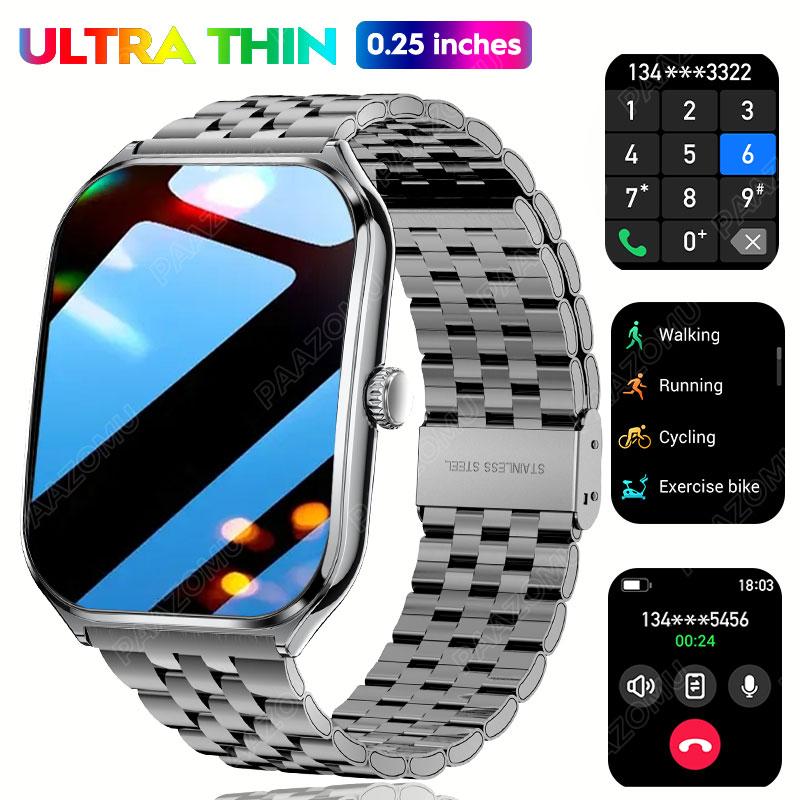 2026 New Ultra-thin Smartwatch 0.25 inch Bluetooth Call Health Monitor Watch IP68 Waterproof 100 Sport Smart Bracelet For Women 2