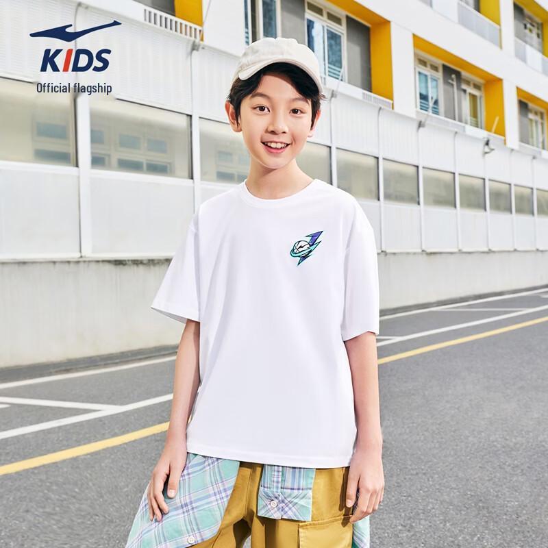 ERKE Boys' Round Neck Short Sleeve T-shirt