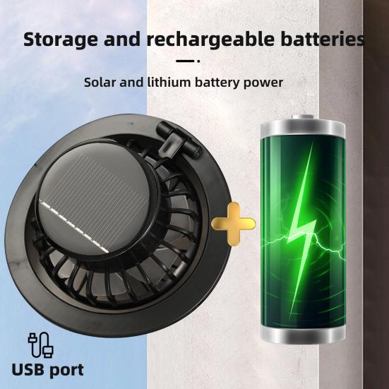 Мужская шляпа от солнца, широкополая шляпа для активного отдыха с вентилятором двойного действия, охлаждающая технология, походная шляпа для велоспорта, рыбалки