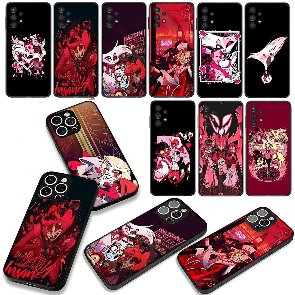 H-Hazbin Hotel Charile Angel Dust for Samsung Galaxy A36 A17 A26 A07 A35 A54 A53 A13 A33 A34 S8 S9 S20 S21 FE S10 Plus Case