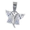 [R4802] - Silver Pendant 'Papillons De Charme' Silver White (rhodium) - 12x9mm