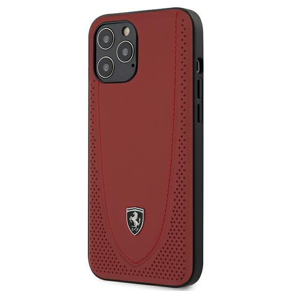 Etui do iPhone 12 Pro Max Ferrari Off Track Perforated Czerwone